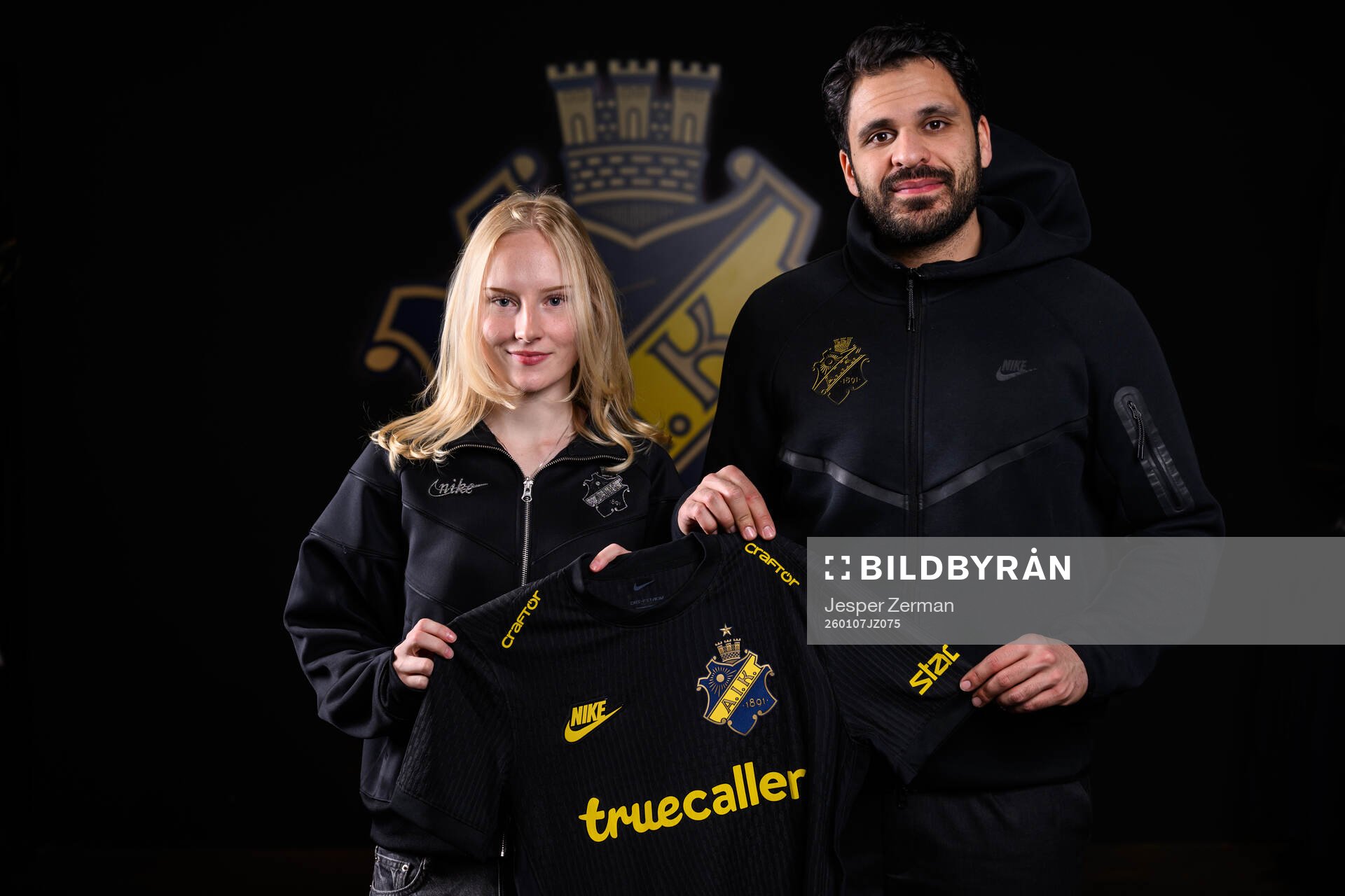 Lotta Kalske och sportchef Zinar Spindari