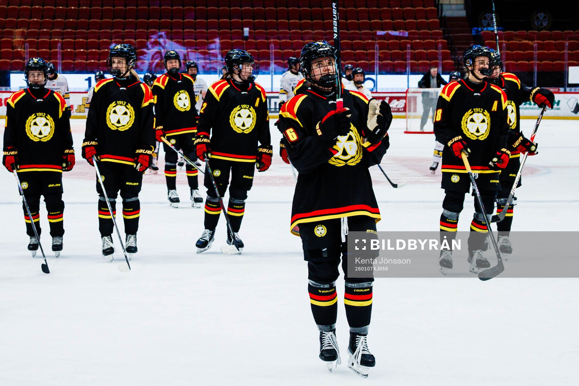Brynäs spelare jublar