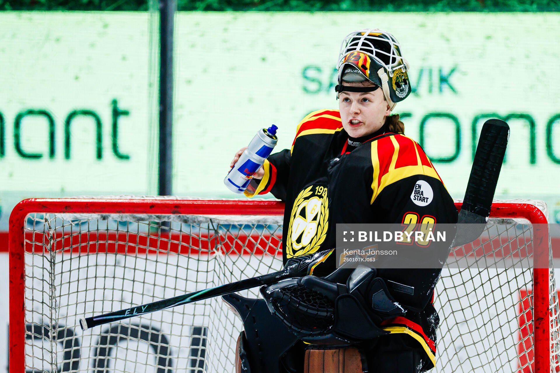 Brynäs målvakt Klara Peslarova