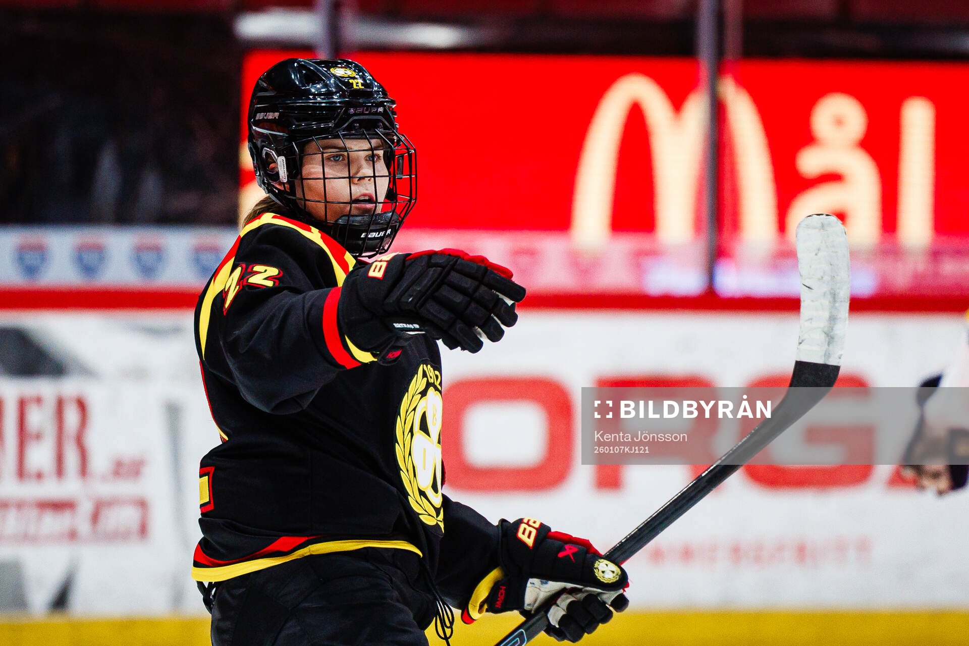 Brynäs Hanna Thuvik jublar