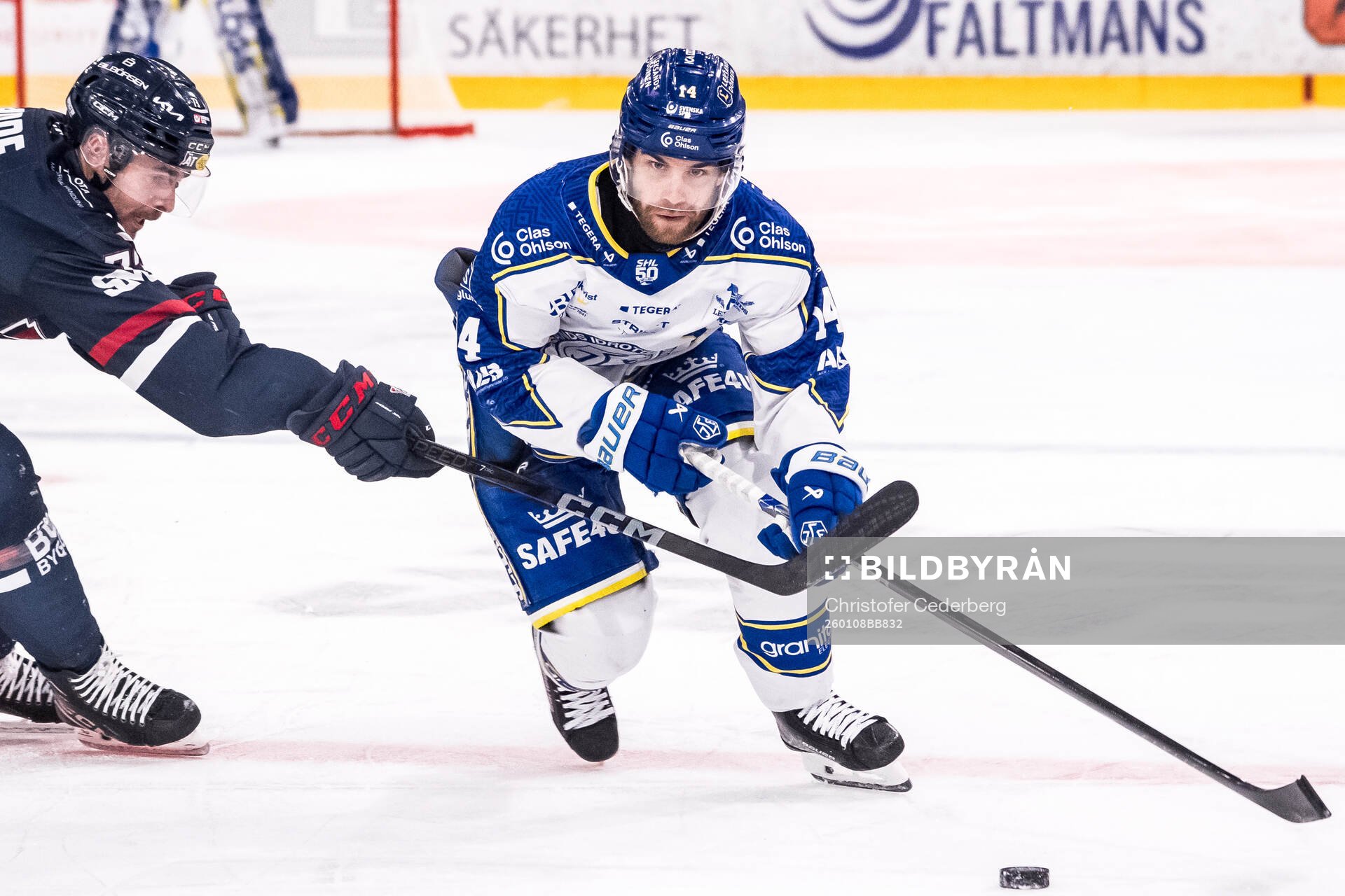 Linköpings Nicholas Shore och Leksands Oskar Lang
