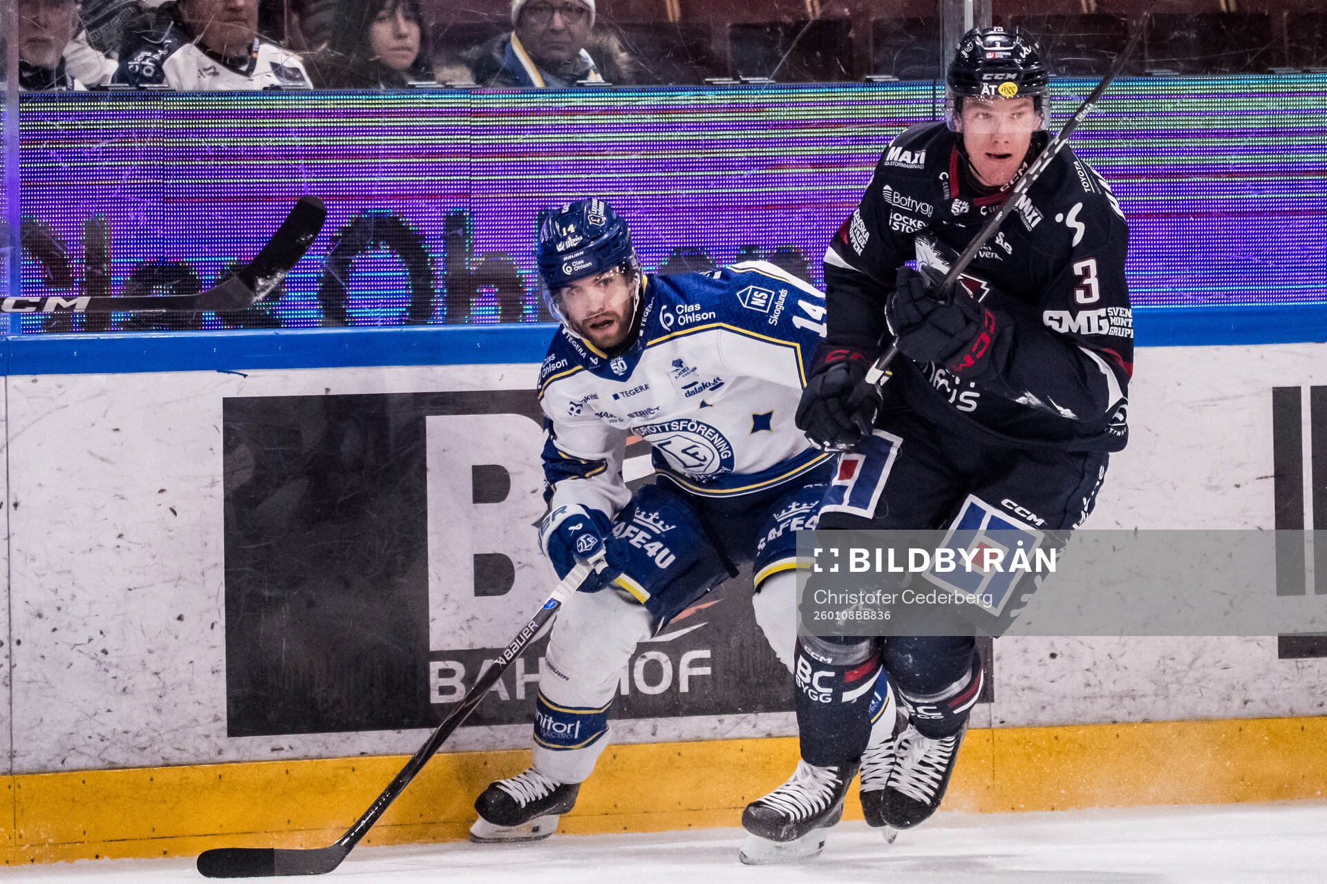 Leksands Oskar Lang och Linköpings Edvin Hammarlund