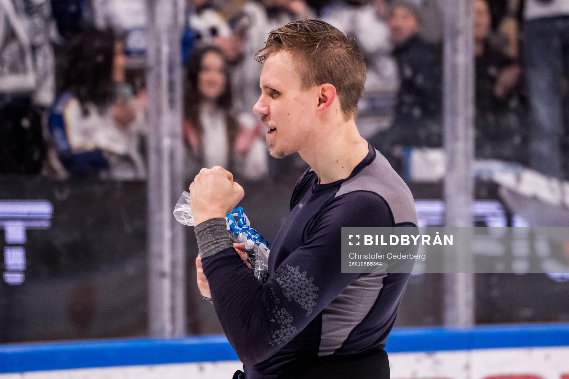 Leksands målvakt Marcus Gidlöf
