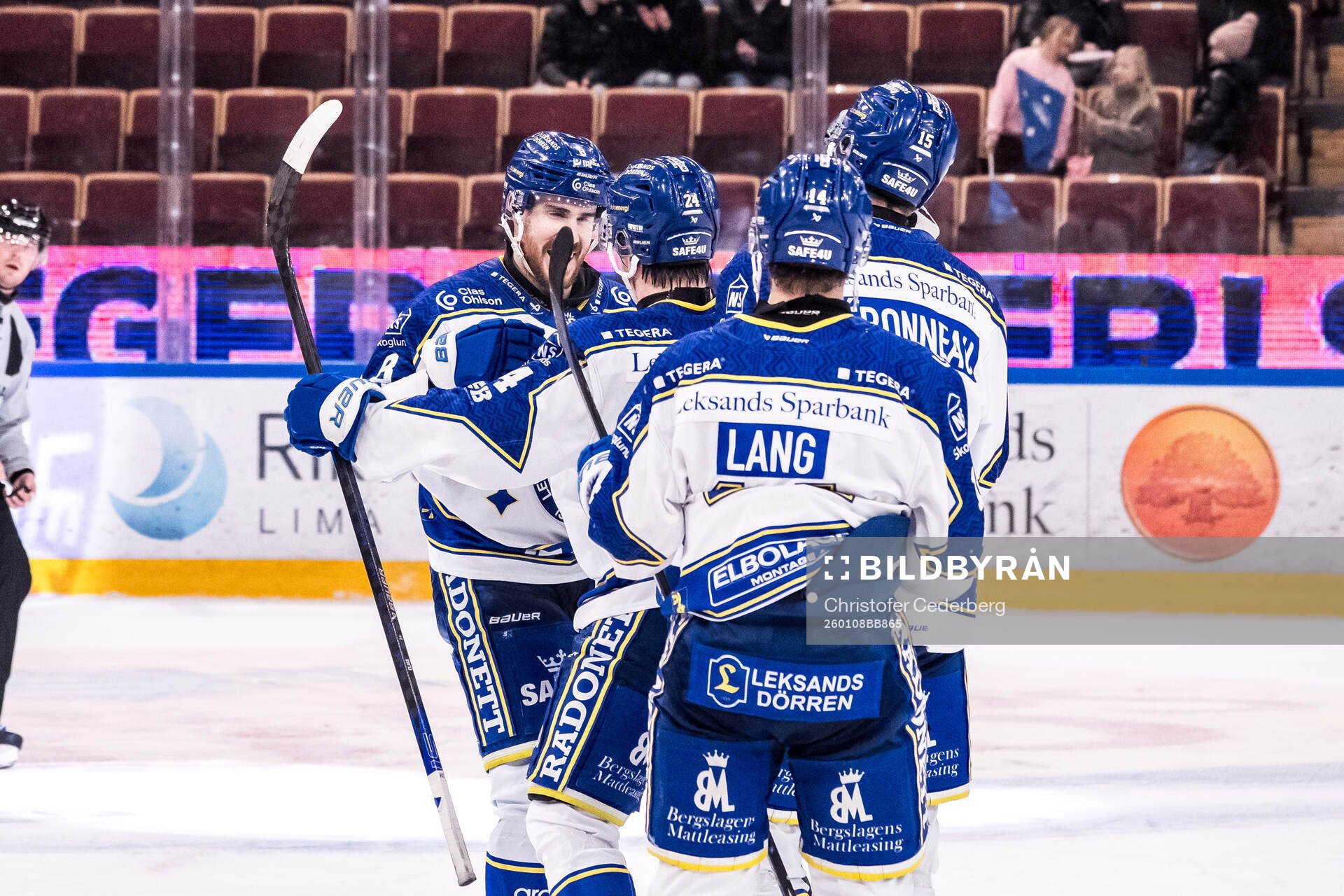 Leksands Oskar Lang, Arvid Eljas, Max Veronneau