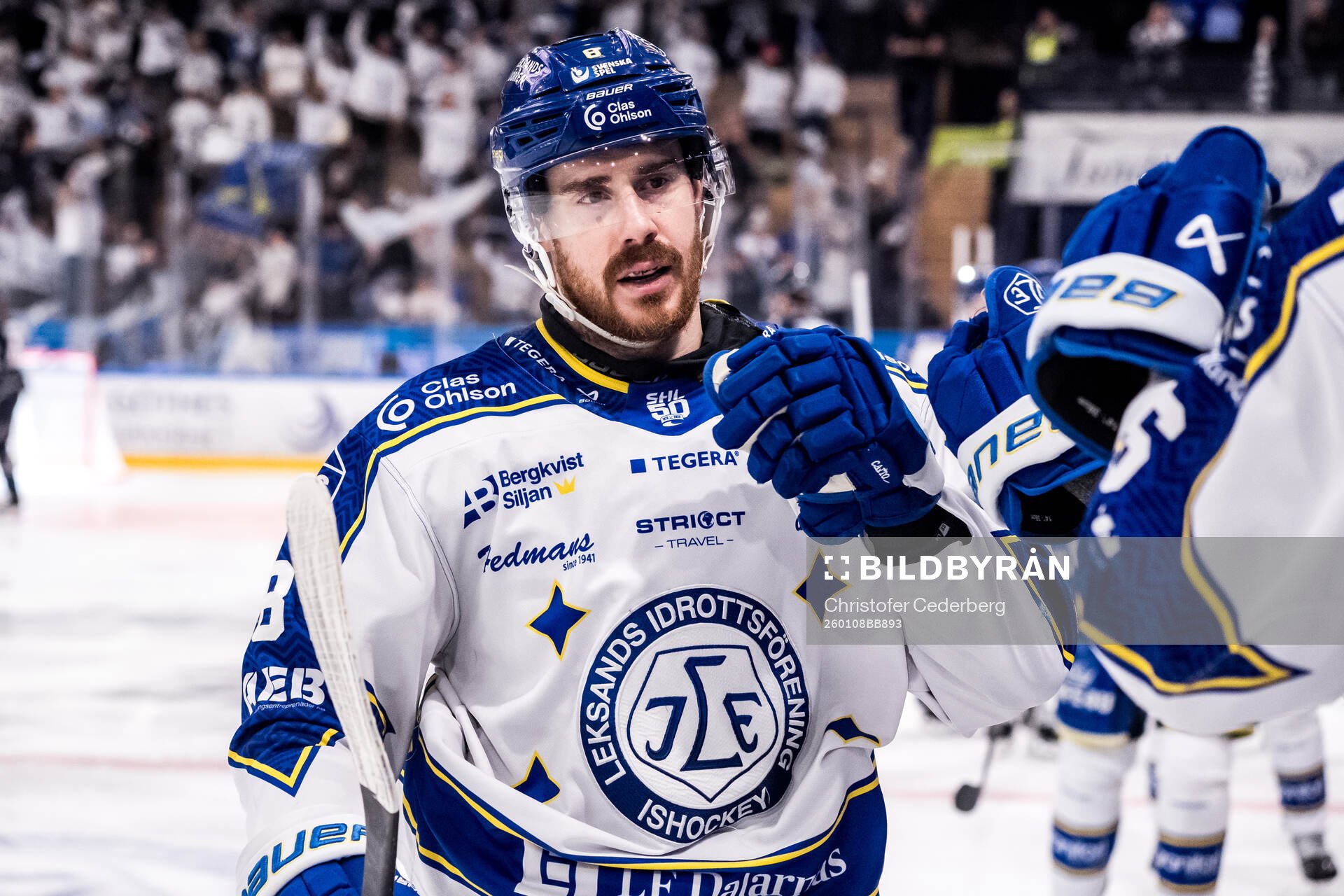 Leksands Matt Caito jublar