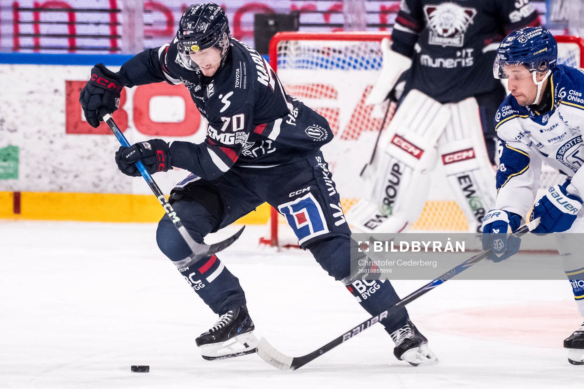 Linköpings Fredrik Karlström och Leksands Max Veronneau