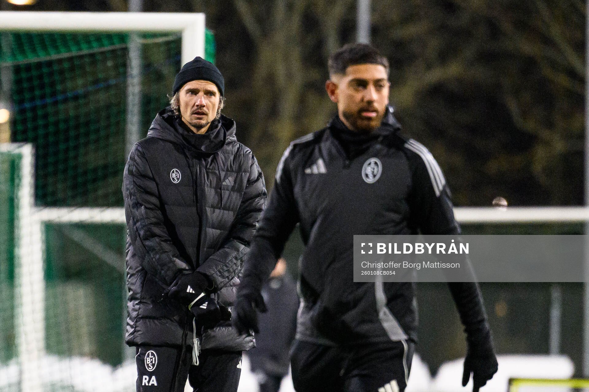 Tränare Robin Asterhed och Rassa Rahmani
