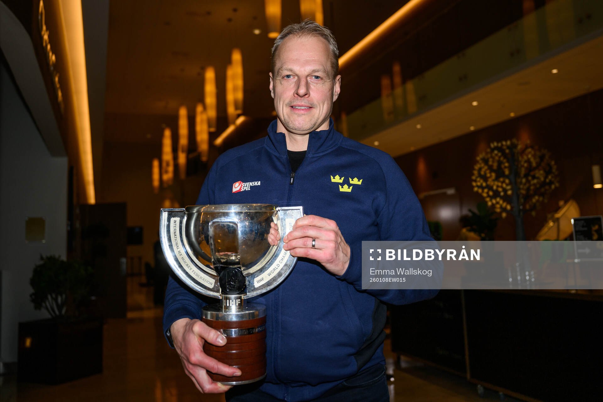 Head coach Magnus Hävelid of Sweden pose for a photo with