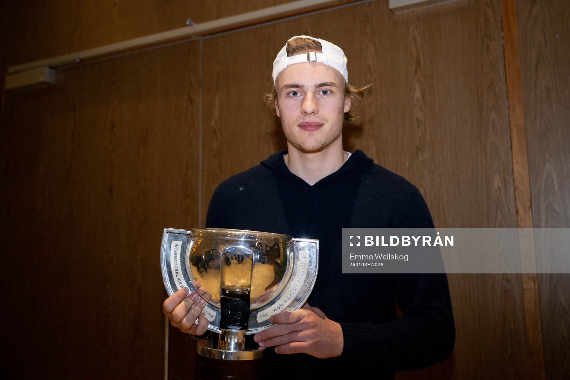 Goaltender Love Härenstam of Sweden poses for a photo with