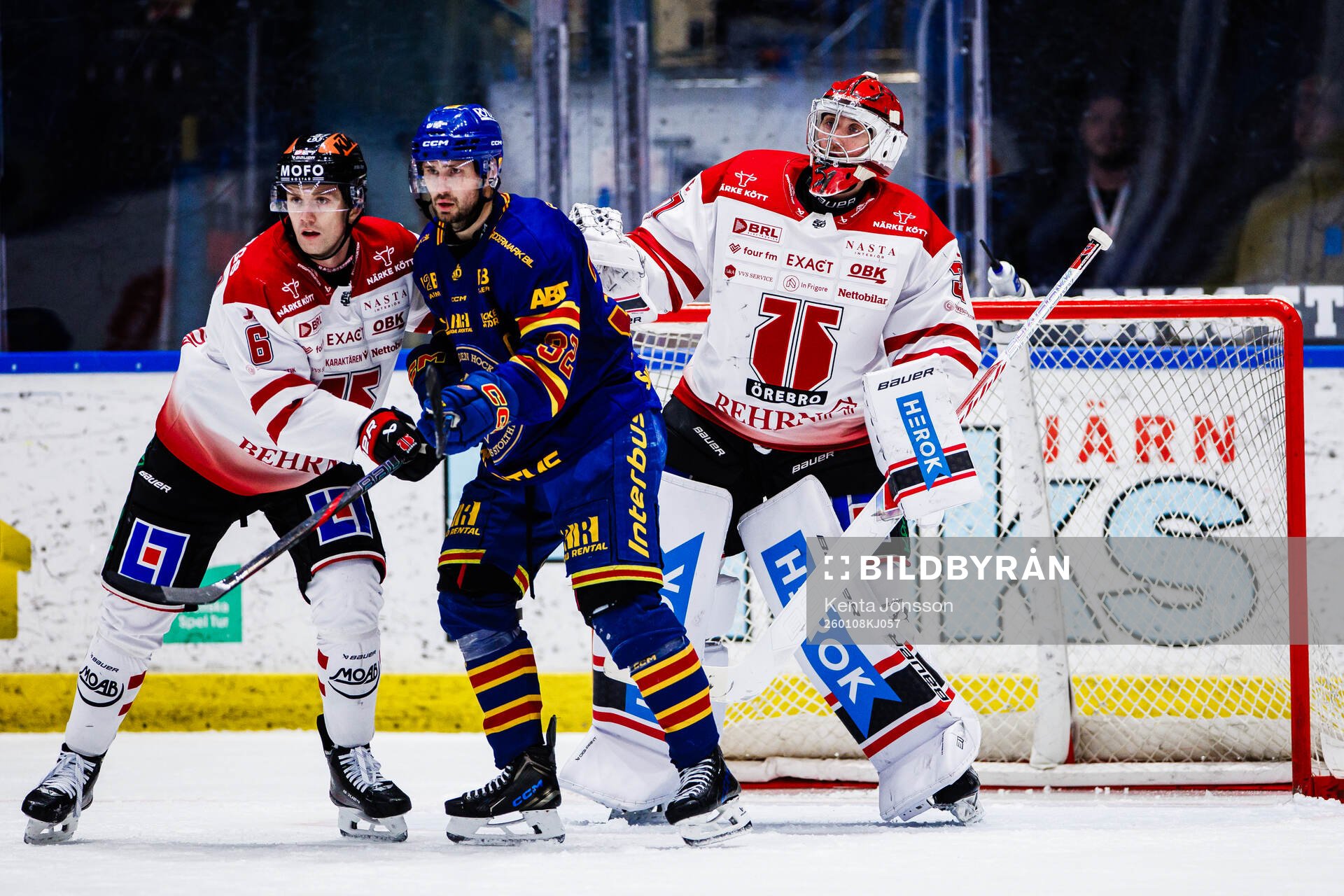 Örebros målvakt Jonas Arntzen och Filip Berglund