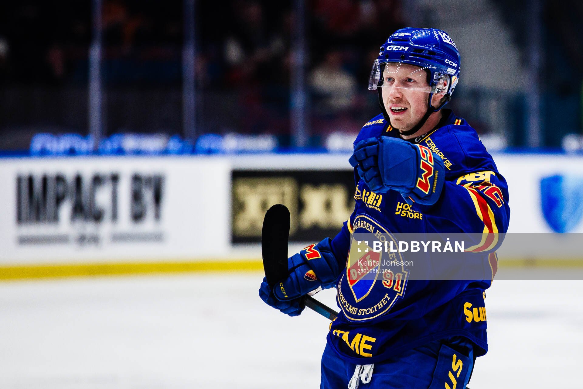 Djurgårdens Colby Sissons jublar