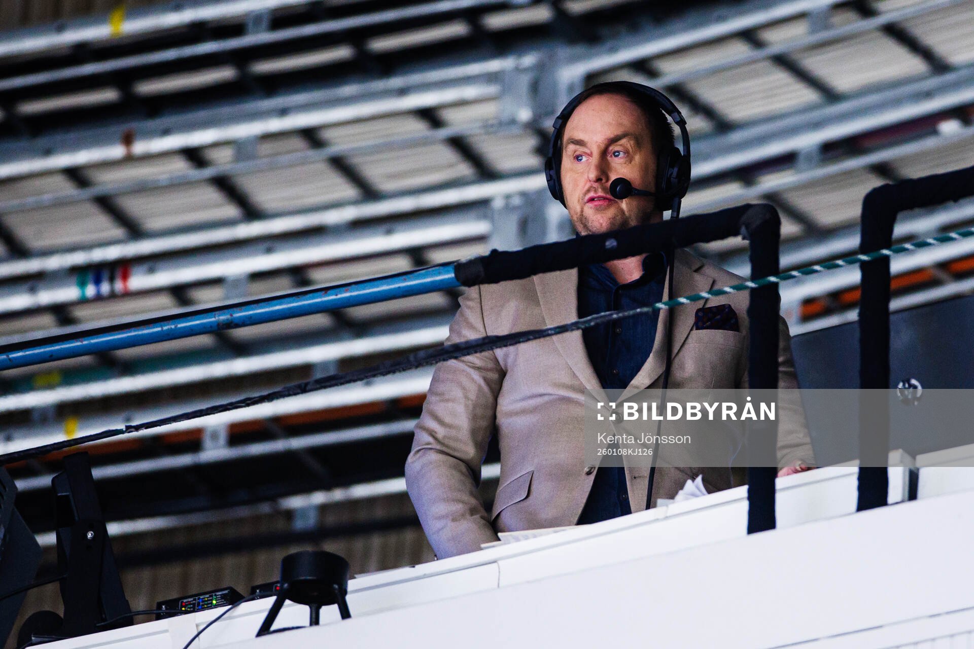 TV4s kommentator Johan Edlund