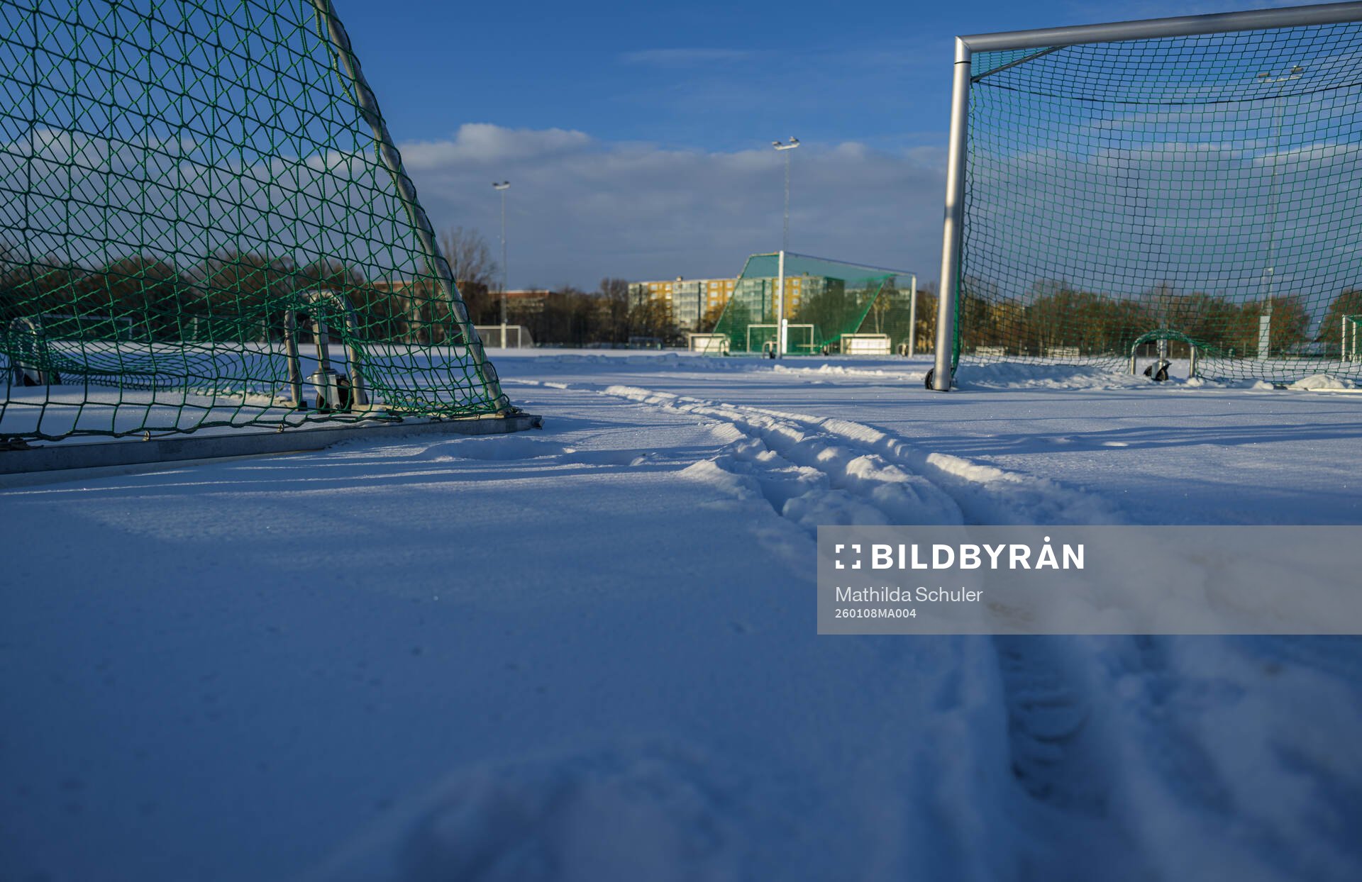 Kroksbäcks idrottsplats infö en träning med Malmö FF