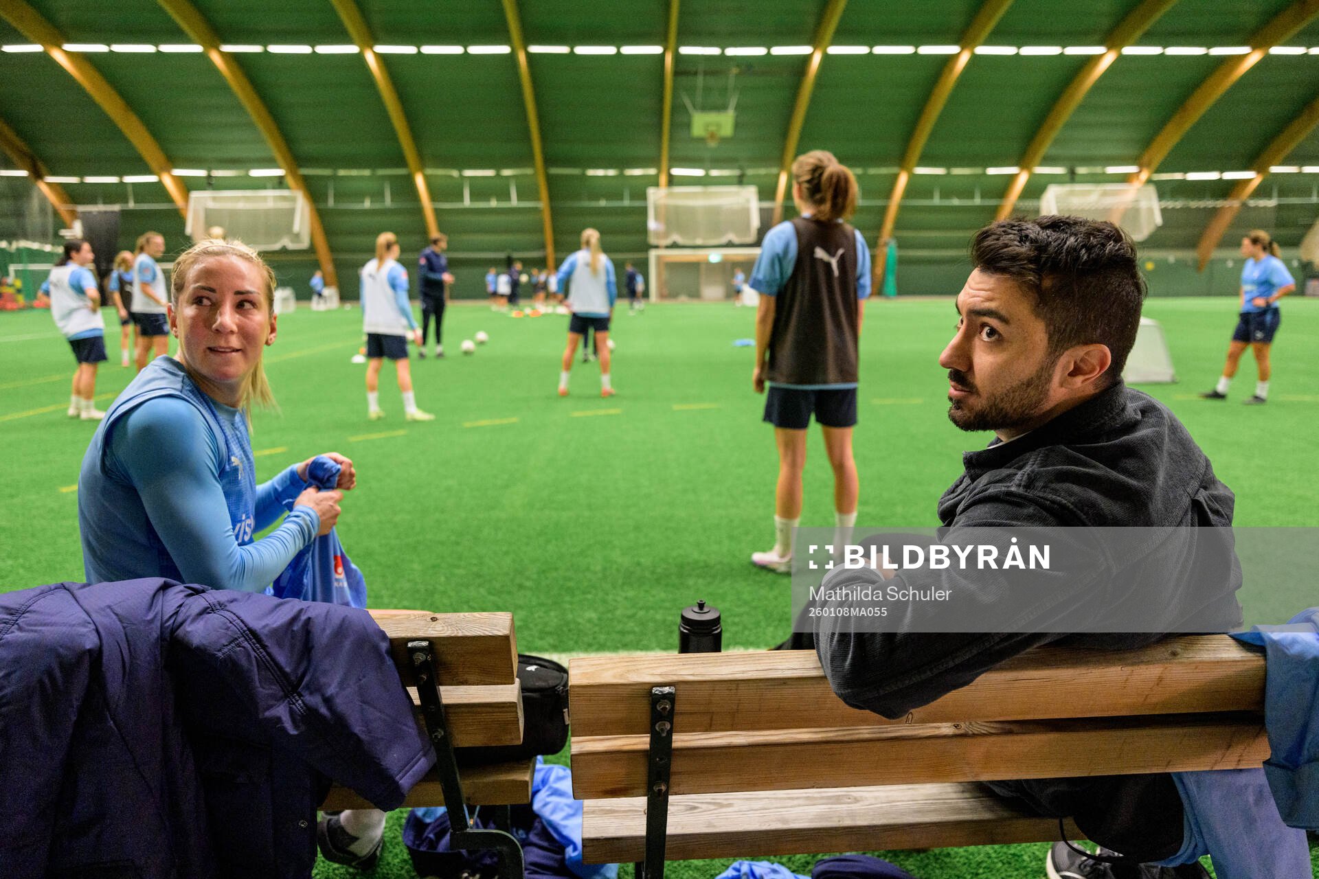 Mia Persson och sportchef Maxim Khalil