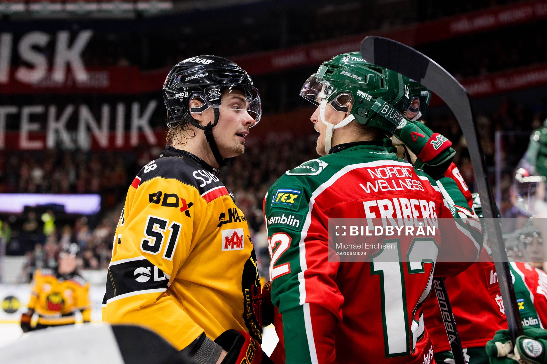 Luleås Markus Nurmi och Frölundas Max Friberg
