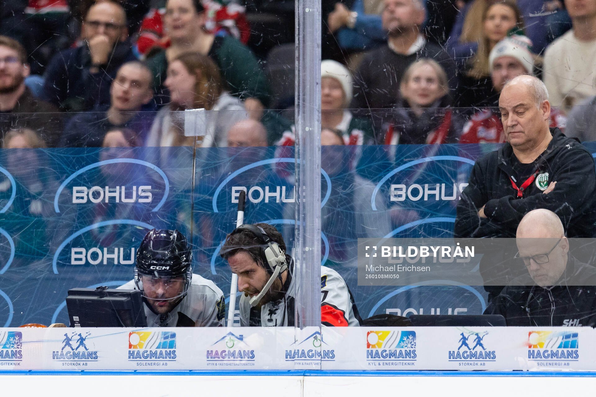 Domare Phillip Ströbel och domare Mikael Sjöqvist