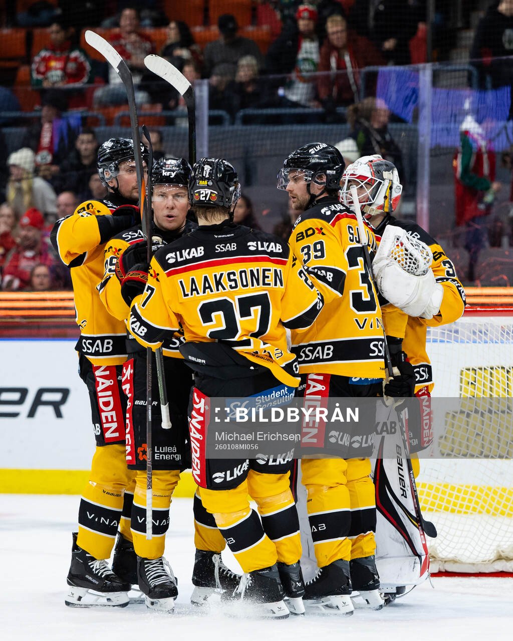 Luleås spelare jublar