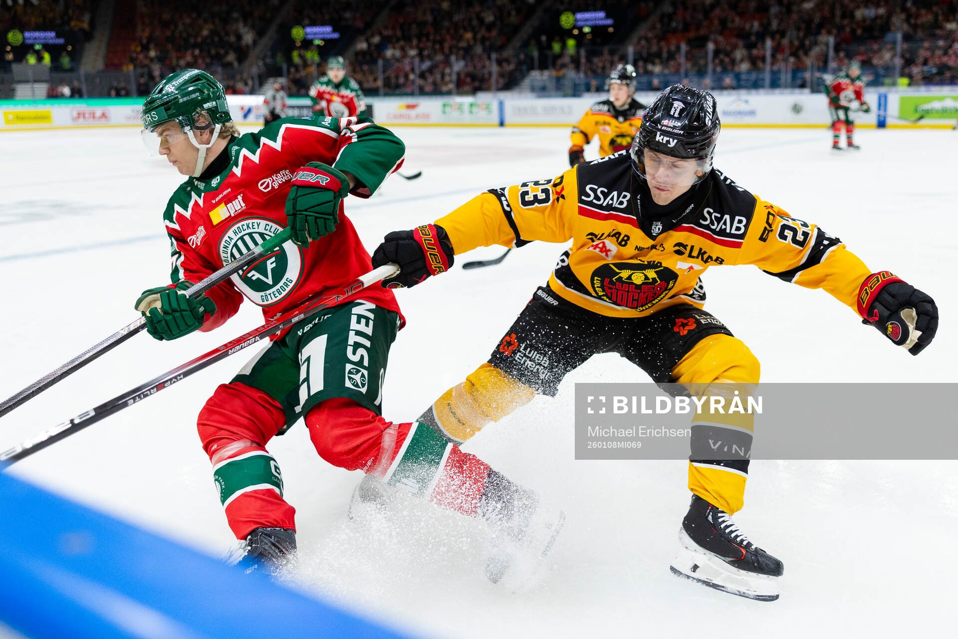 Frölundas Theodor Niederbach och Luleås Jesper Sellgren