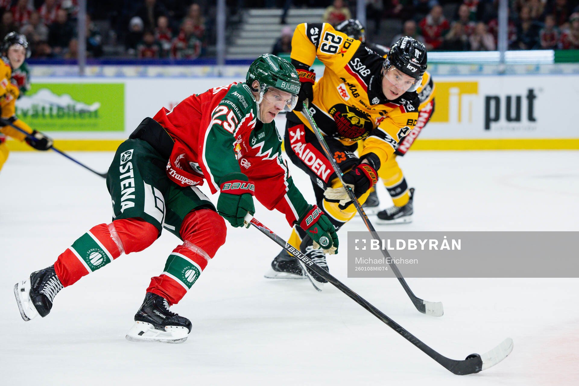 Frölundas Arttu Ruotsalainen och Luleås Erik Gustafsson