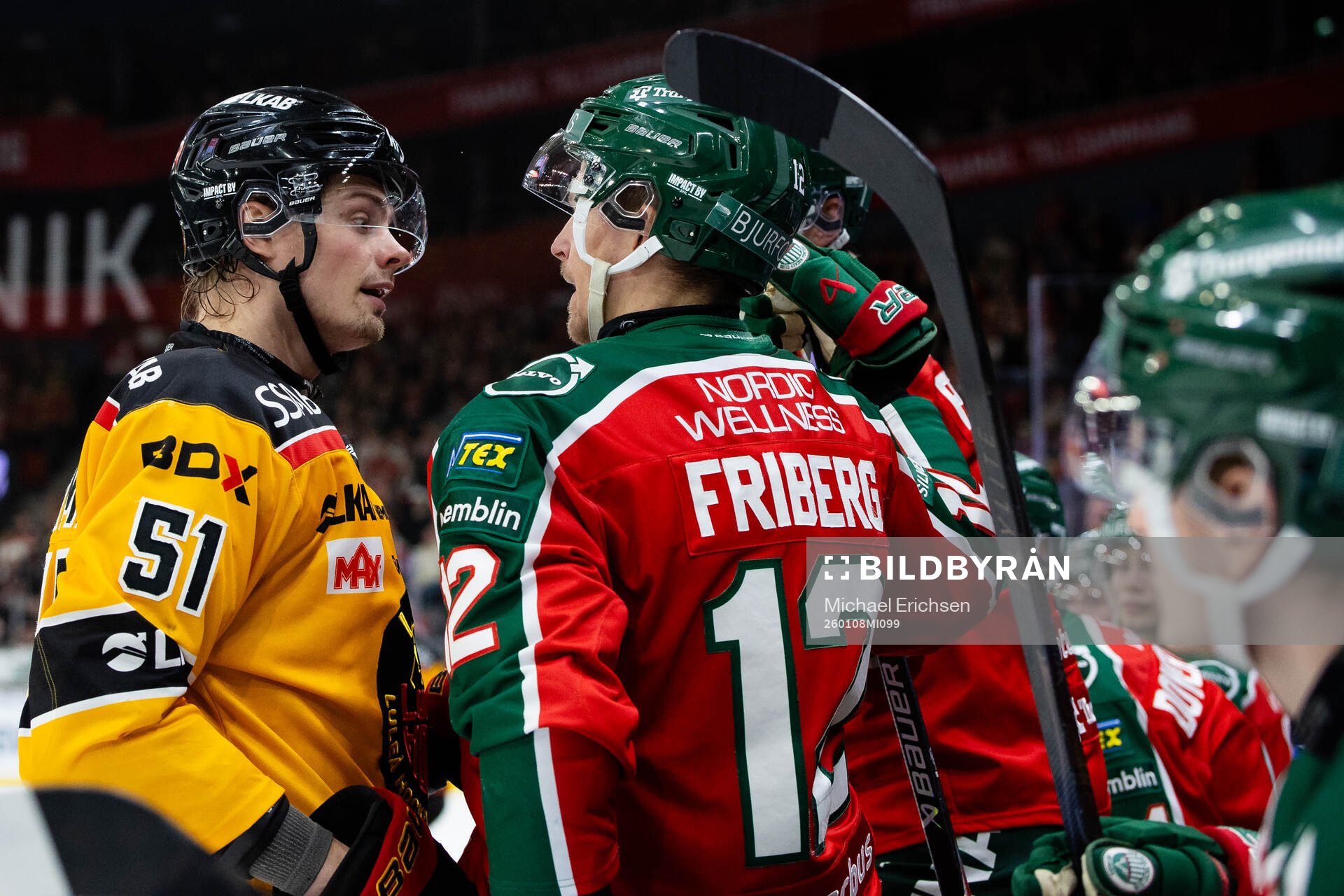 Luleås Markus Nurmi och Frölundas Max Friberg