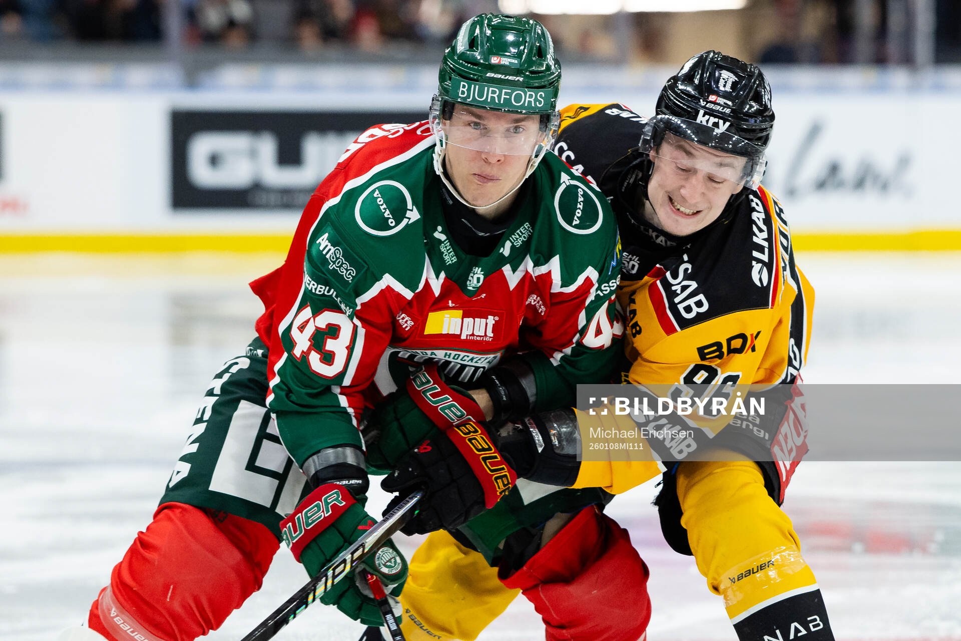 Frölundas Tom Nilsson och Luleås Pontus Andreasson