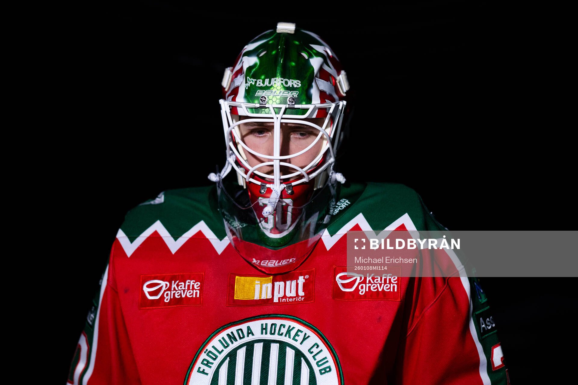 Frölundas målvakt Tobias Normann