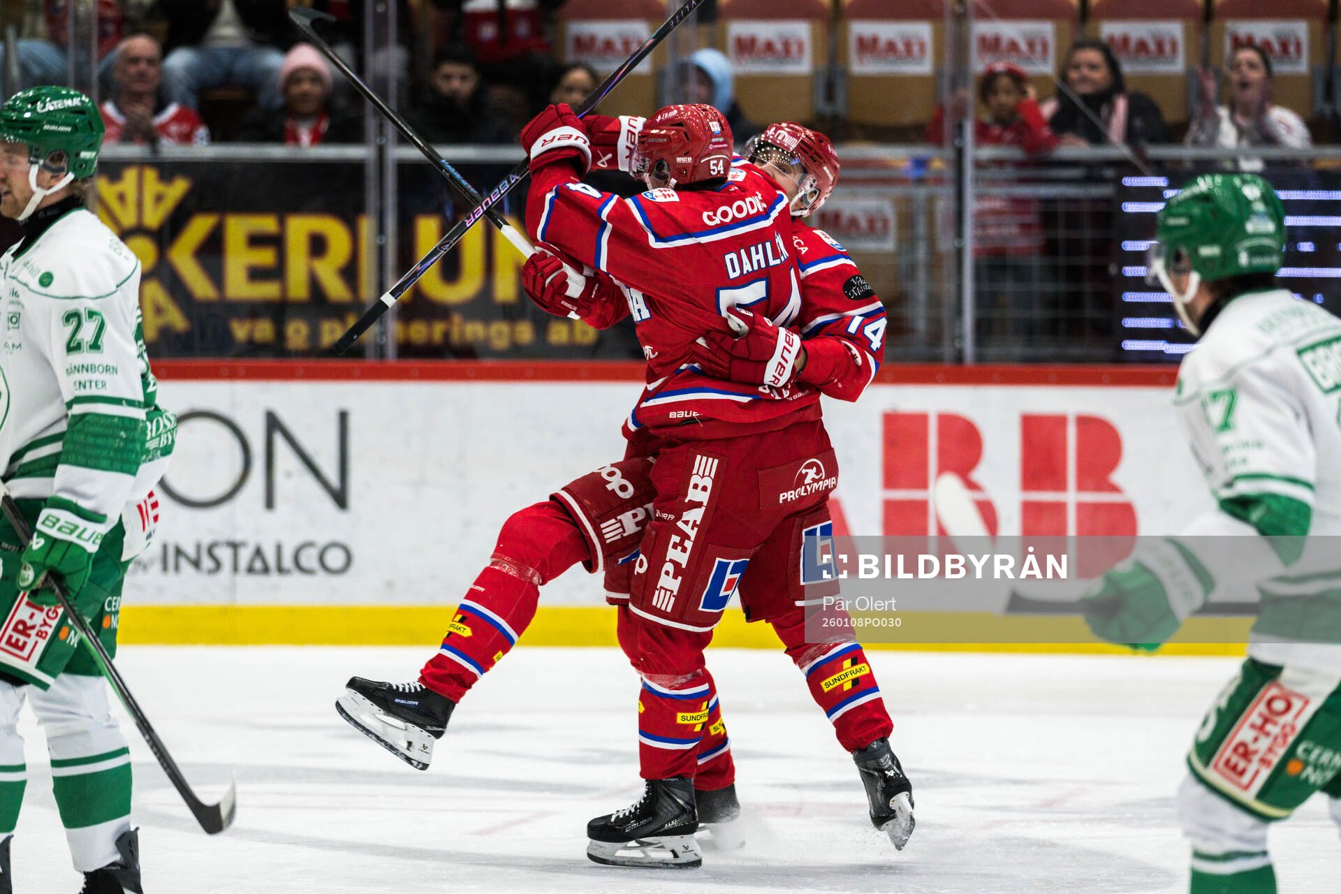 Timrås Jonathan Dahlén, Emil Pettersson och Jonathan