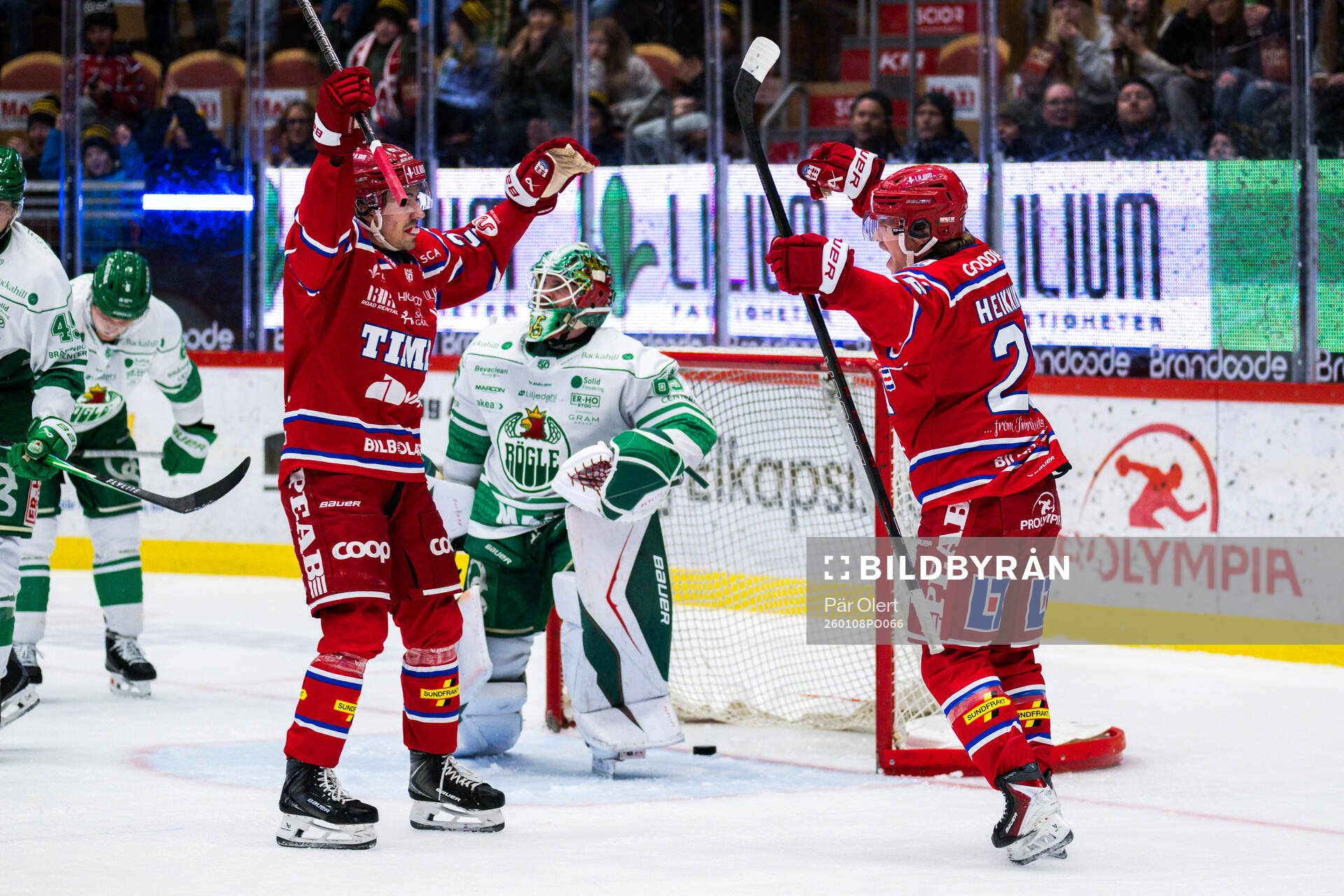 Timrås Anton Heikkinen jublar