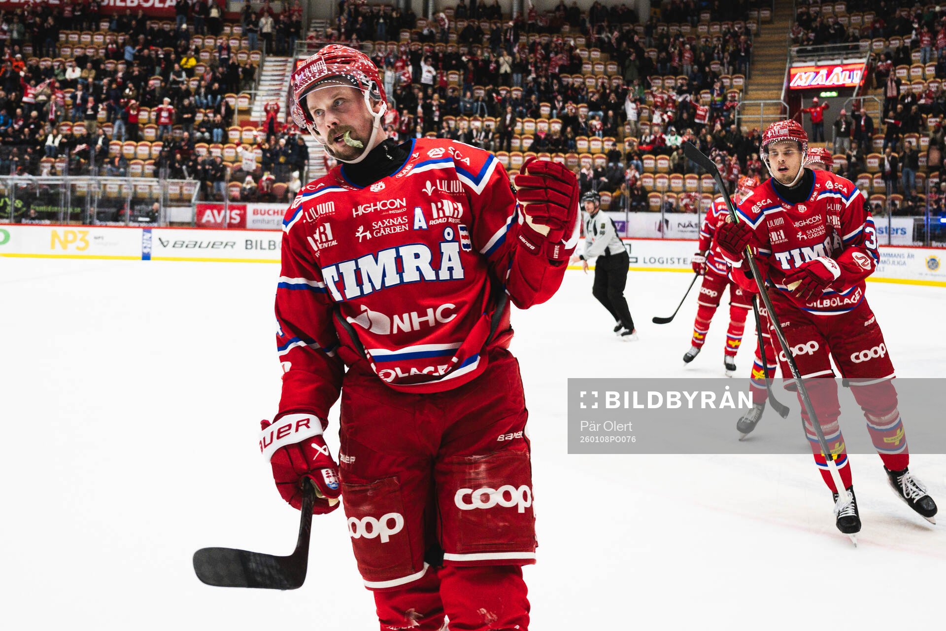Timrås Jonathan Dahlén jublar