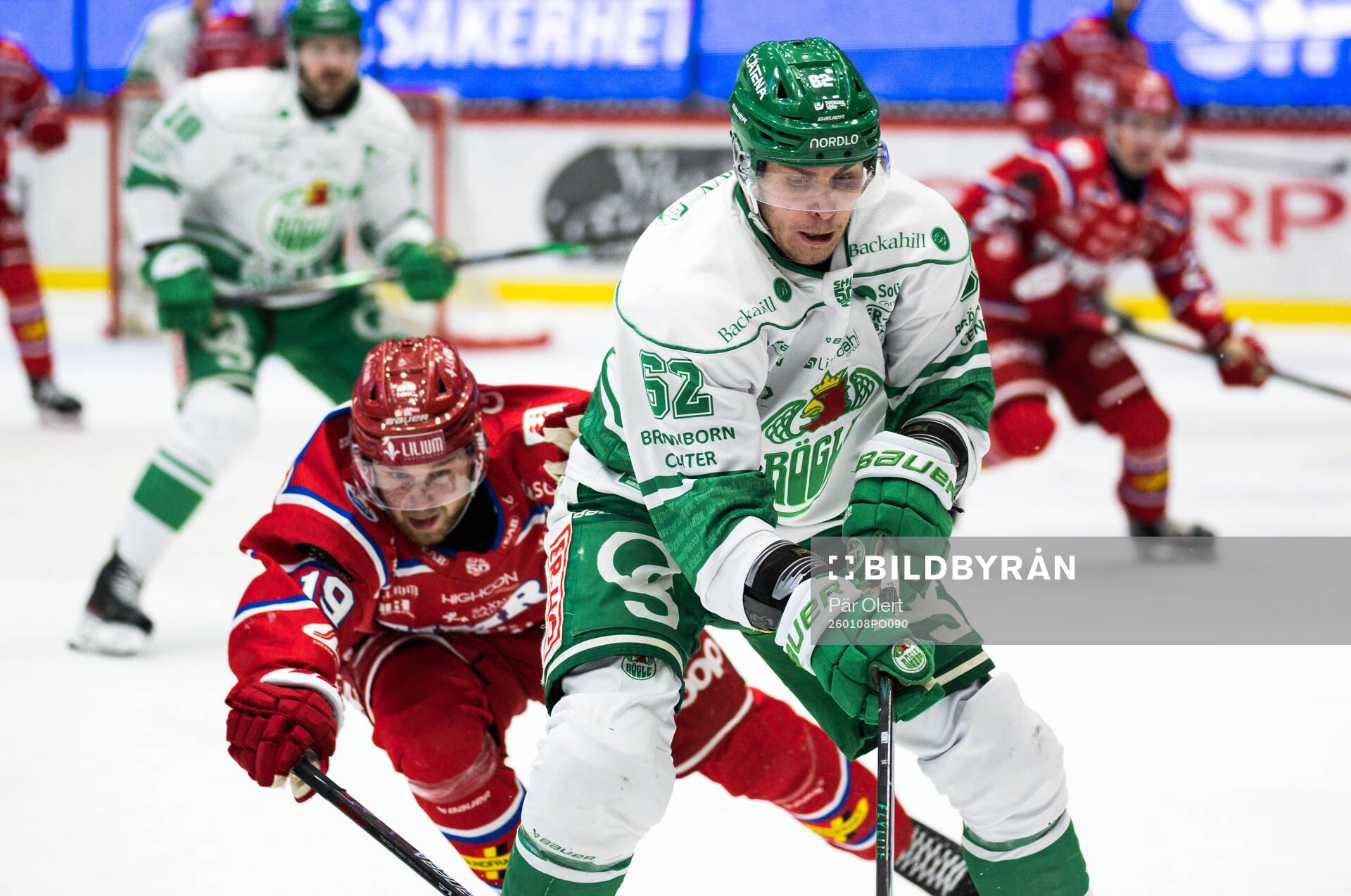 Rögles Lubos Horky och Timrås Marcus Westfält