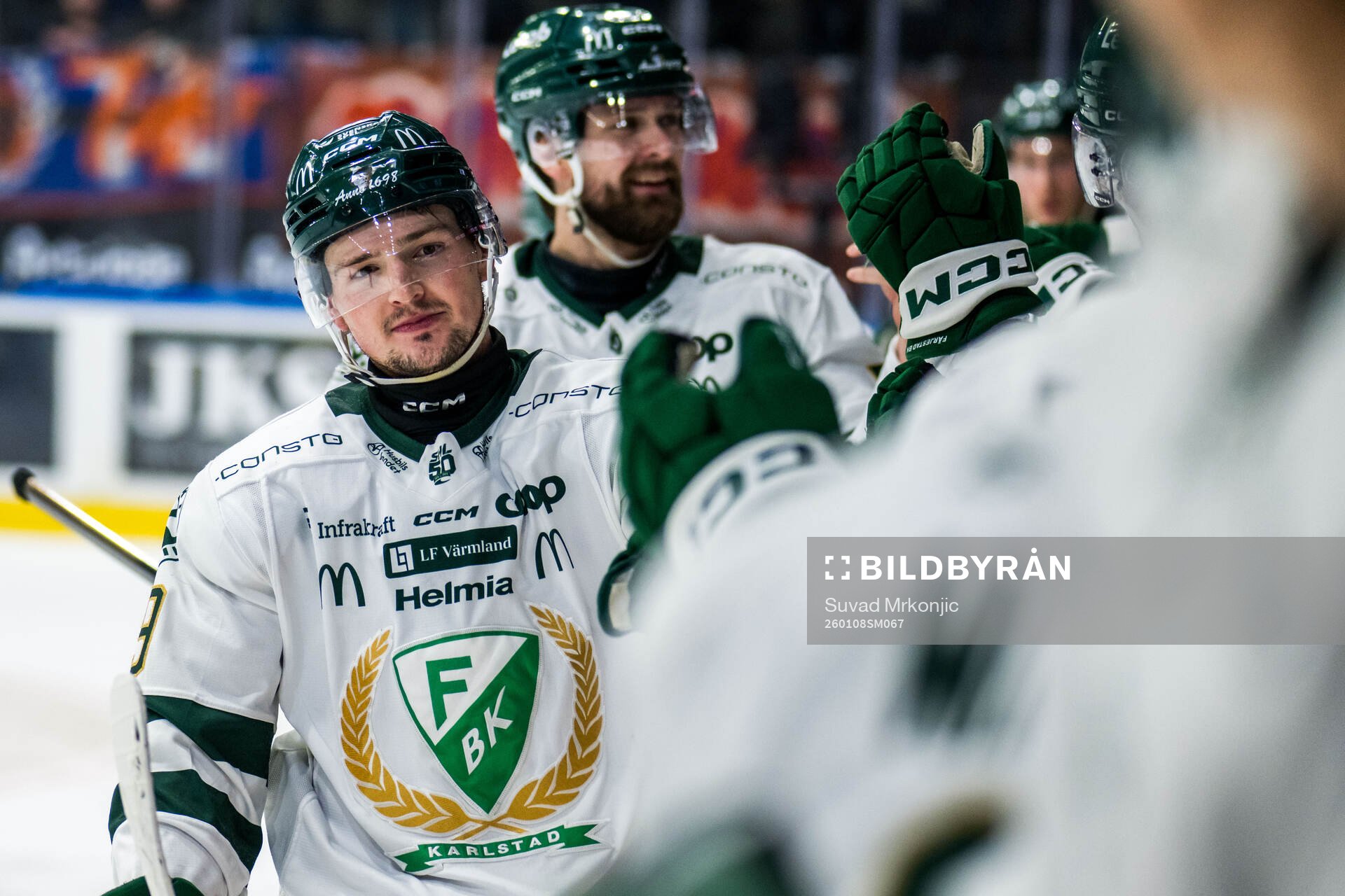 Färjestads Luke Philp jublar