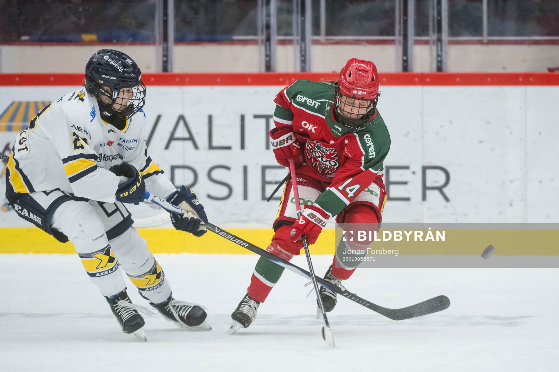 HV71s Teghan Inglis och Modos Lovisa Engström