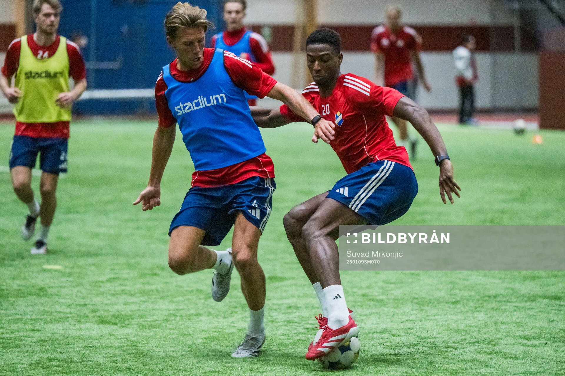 Östers IFs Noah Söderberg och Mousa Jatta
