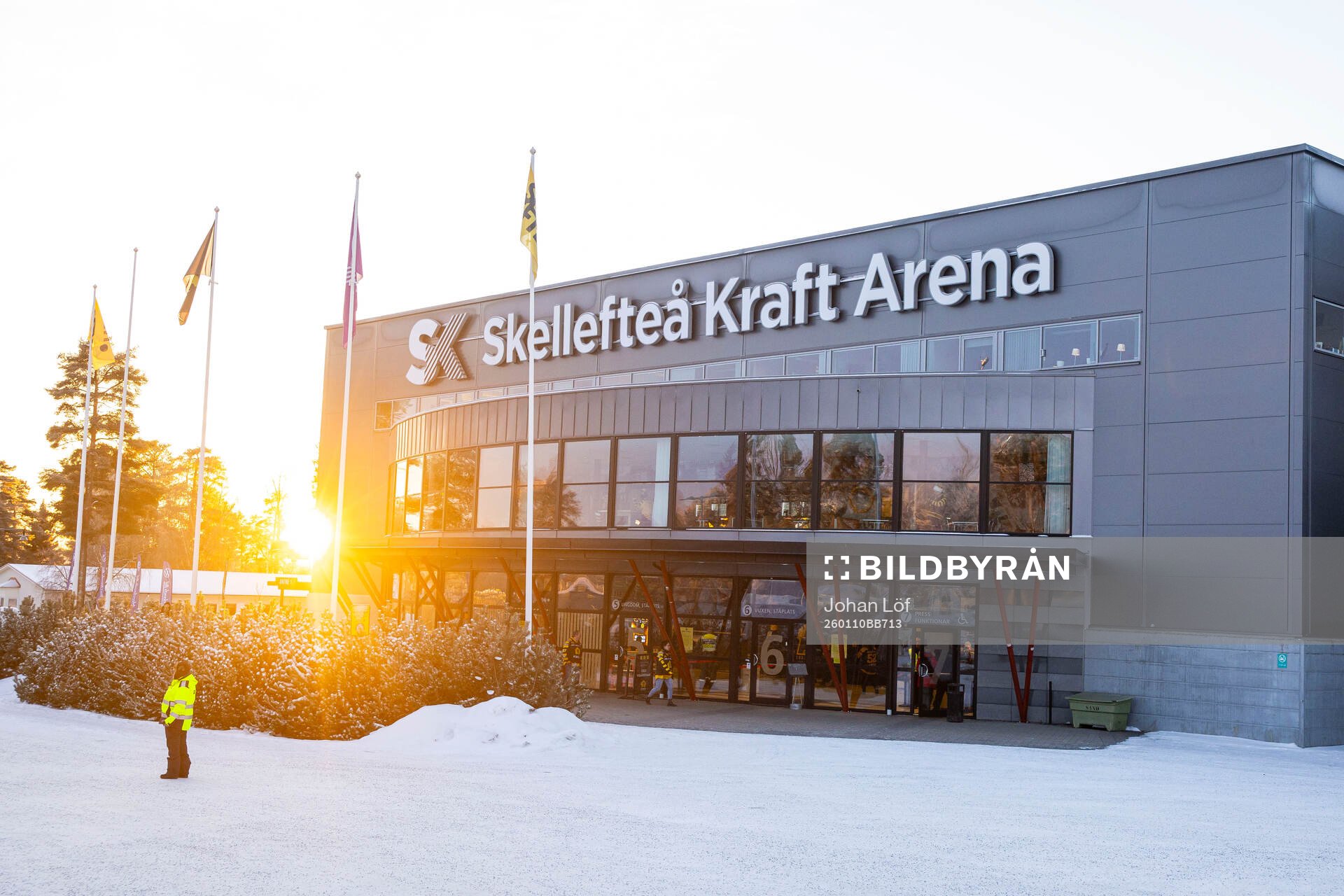 Skellefteå Kraft Arena innan ishockeymatchen i SHL mellan