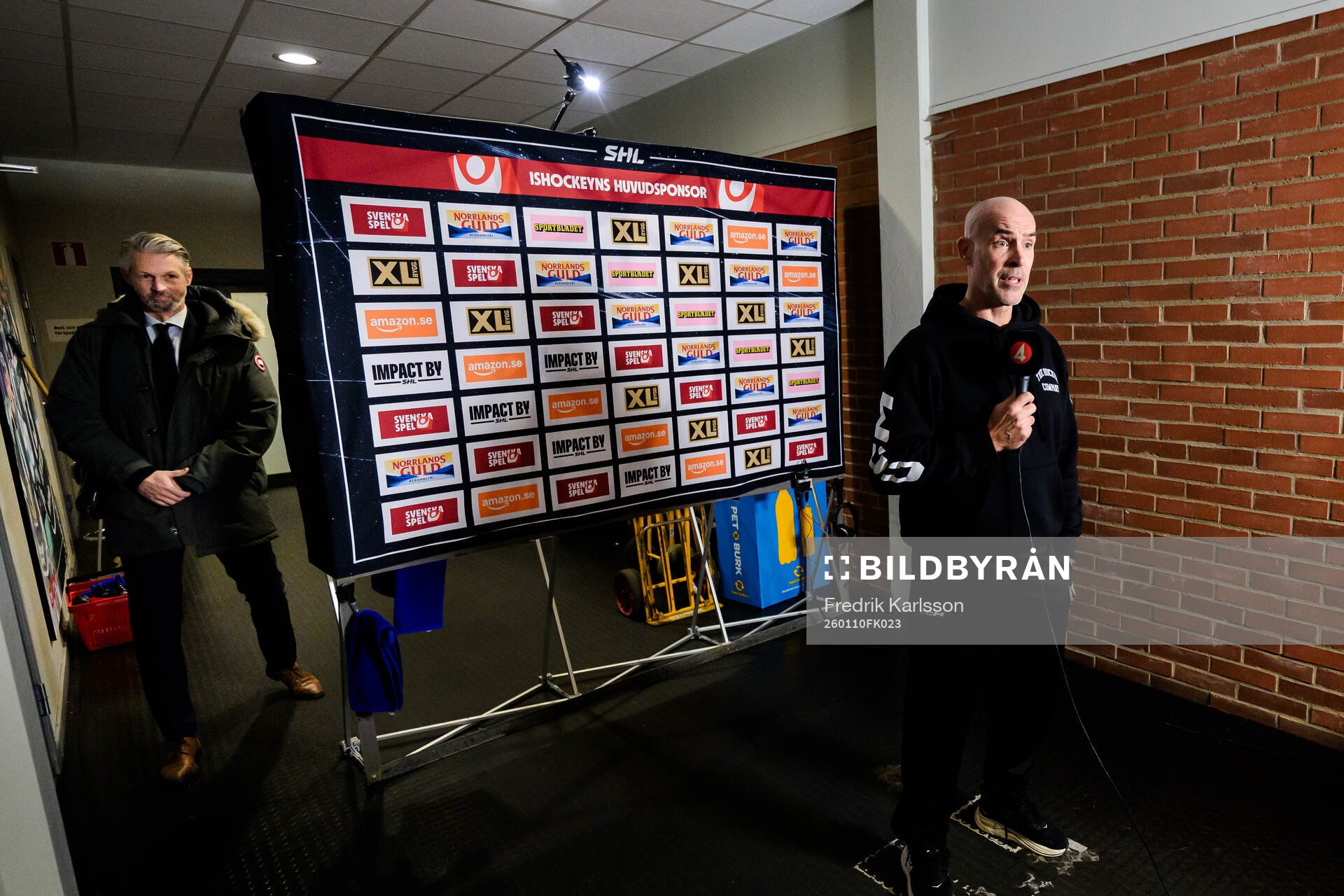 Färjestads Sportdirektör Rickard Wallin och Färjestads