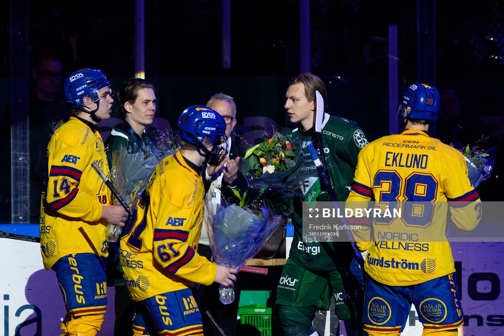 Djurgårdens Anton Frondell , Viggo Björck och Victor