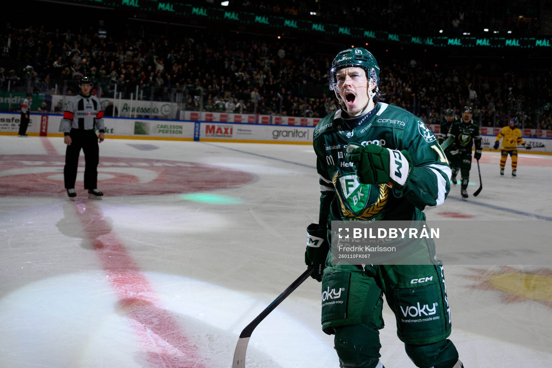 Färjestads Joakim Nygård jublar