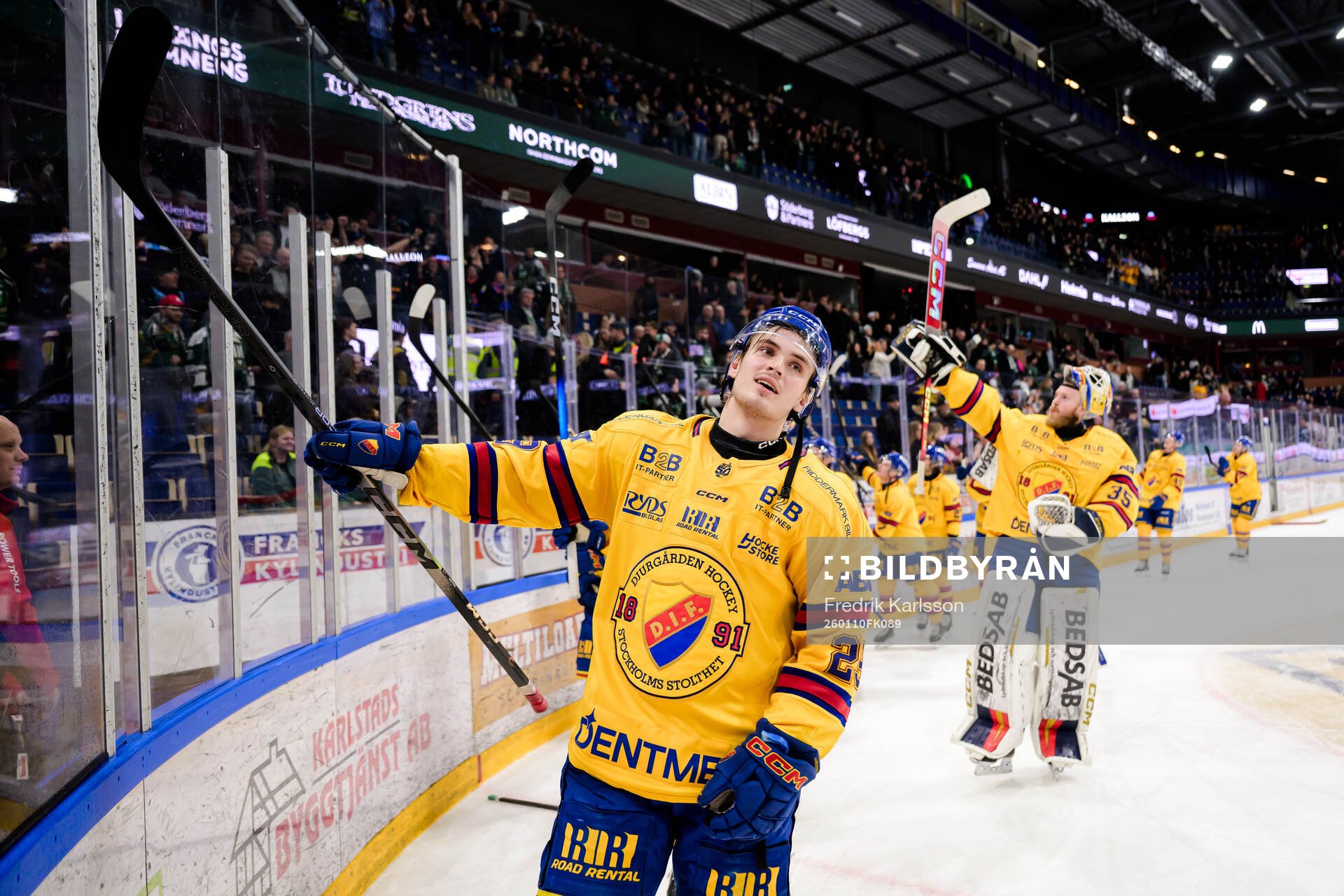Djurgårdens Håvard Salsten jublar