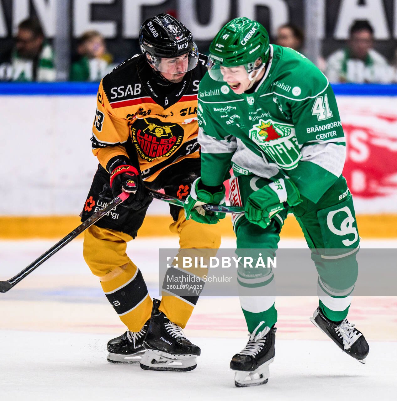Luleås Eetu Koivistoinen och Rögles Simon Zether