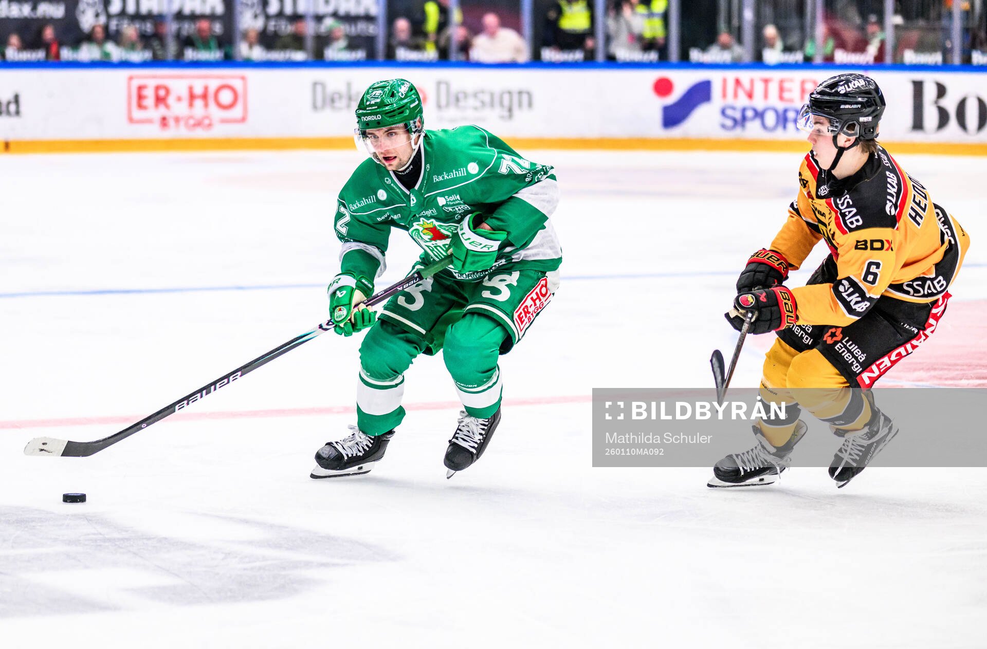 Rögles Daniel Zaar och Luleås Isac Hedqvist