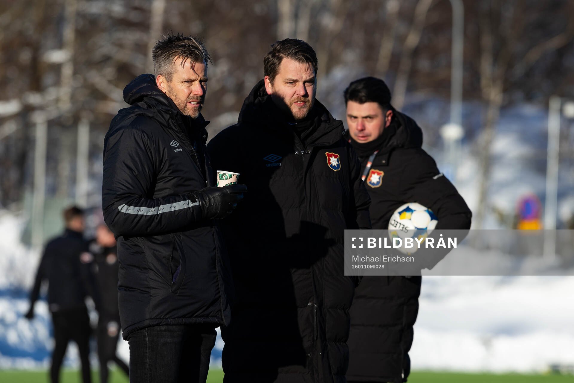 Örgrytes sportchef Pontus Farnerud, tränare Andreas
