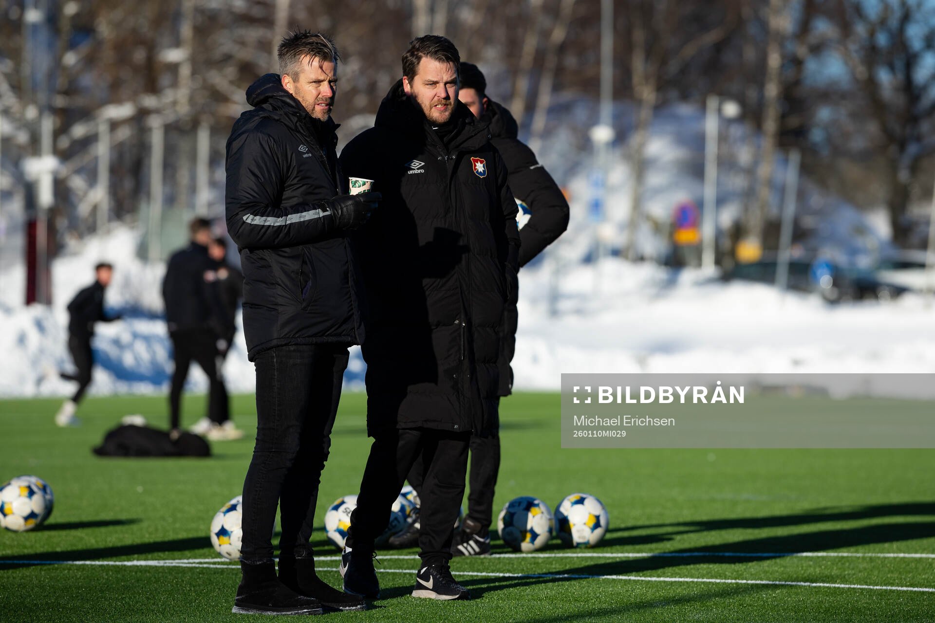Örgrytes sportchef Pontus Farnerud och tränare Andreas