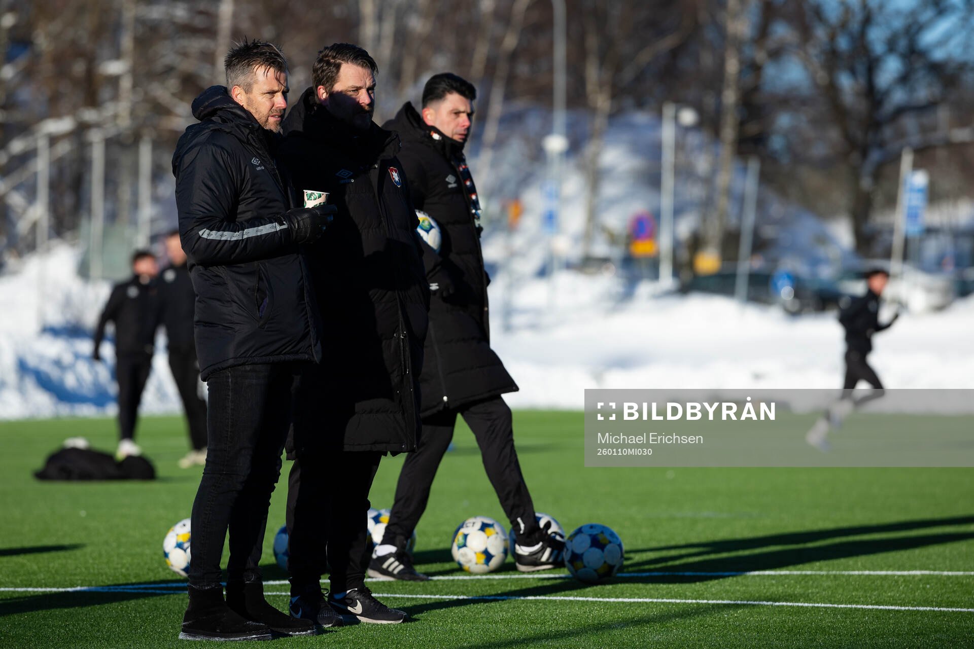 Örgrytes sportchef Pontus Farnerud, tränare Andreas