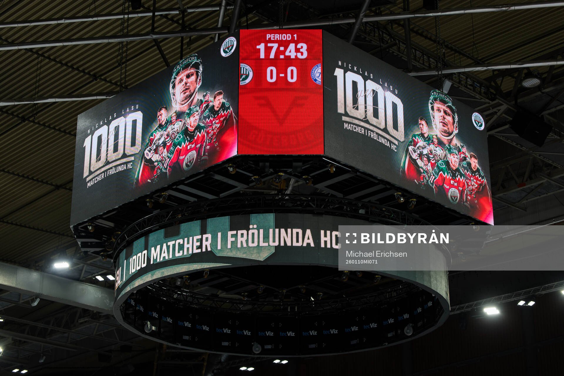 Frölundas Nicklas Lasu uppmärksammas för sina 1000