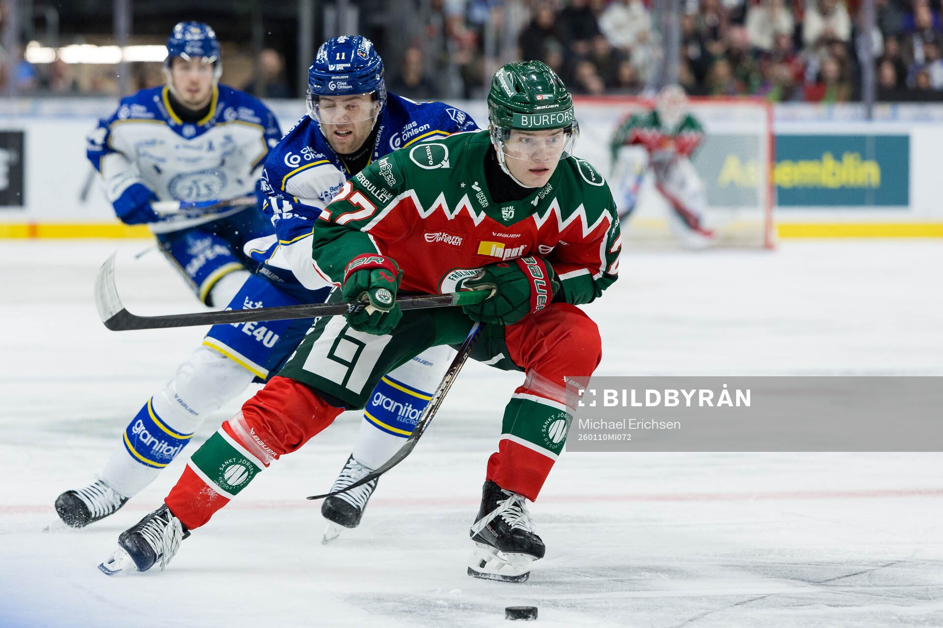 Leksands Wiktor Nilsson och Frölundas Theodor Niederbach