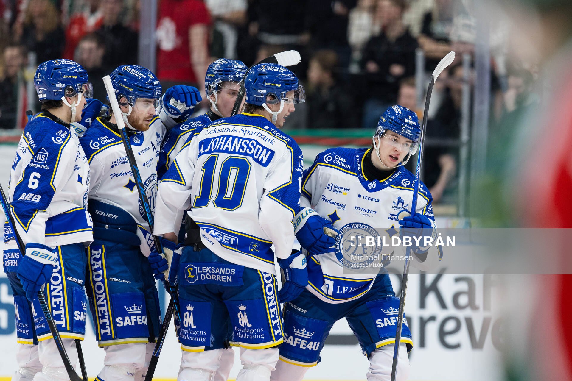 Leksands Andro Kaderli jublar