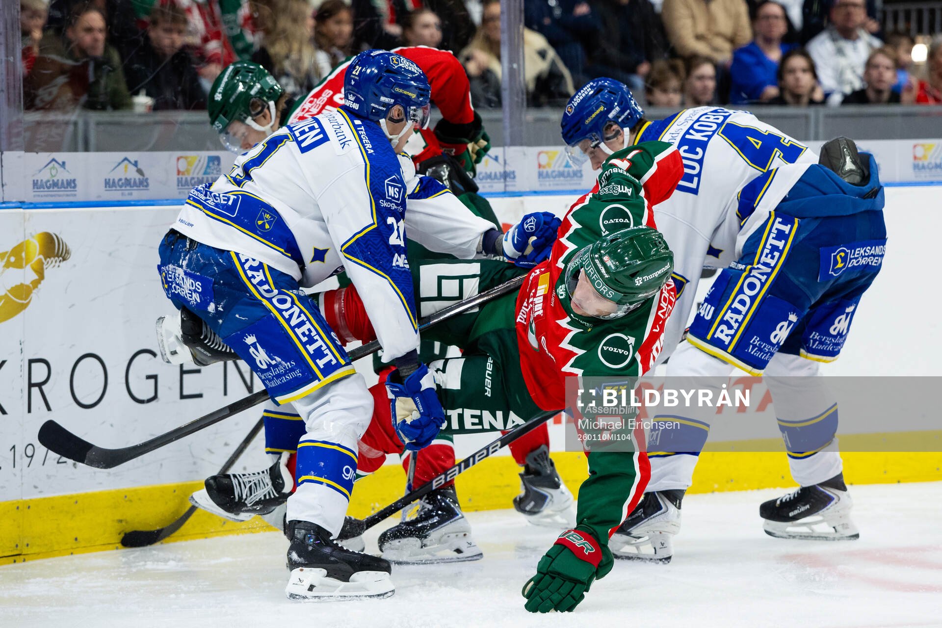 Leksands Joonas Lyytinen och Tinus Luc Koblar