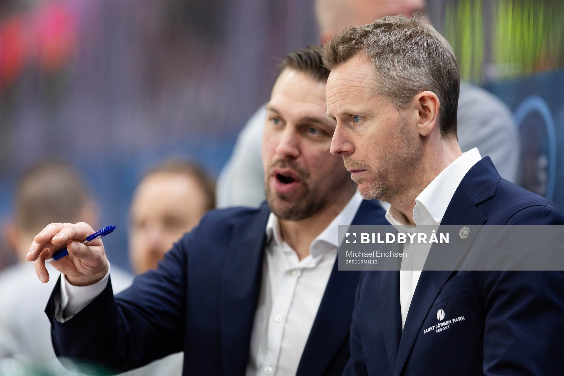 Frölundas assisterande tränare Martin Sandgren och