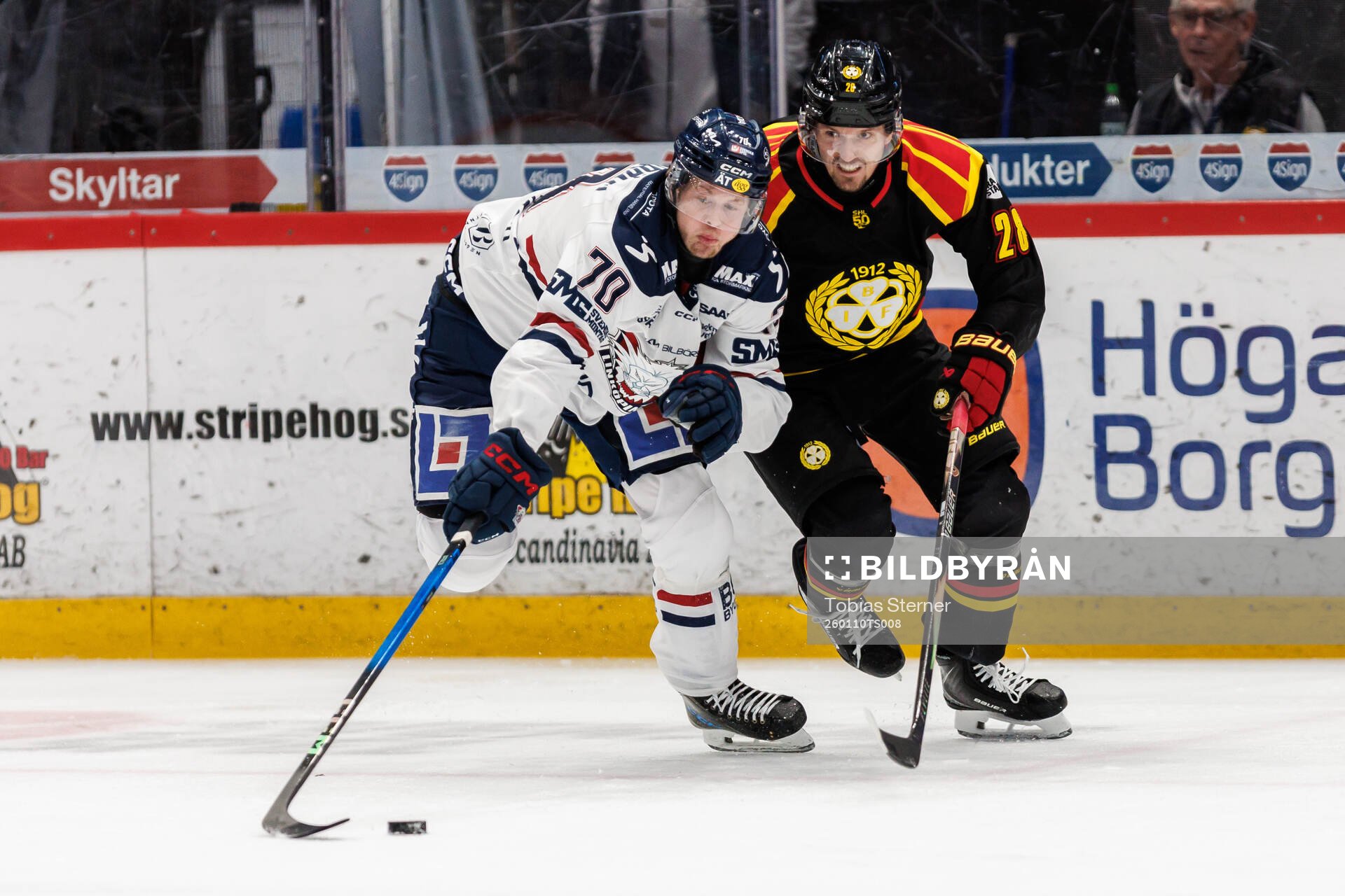 Linköpings Fredrik Karlström och Brynäs Johannes Kinnvall