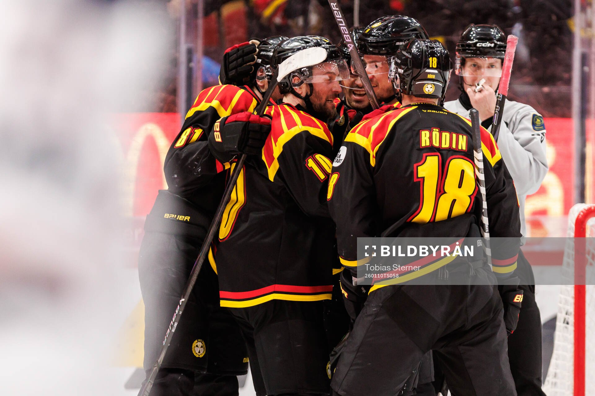 Brynäs Robert Hägg jublar